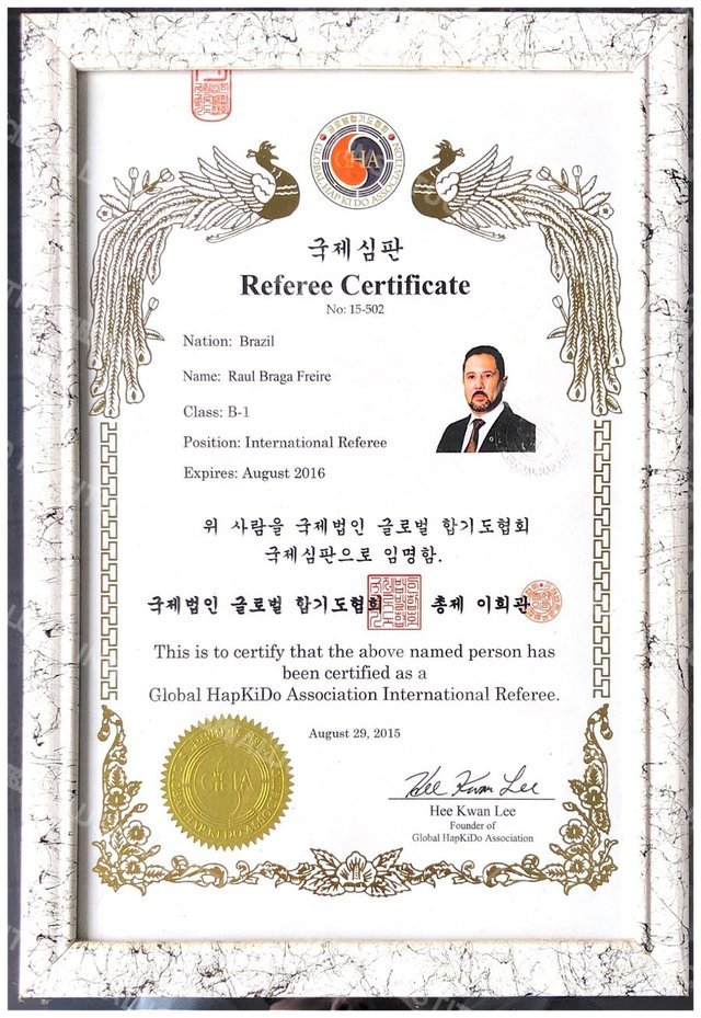 Certificado de árbitro internacional Classe B-1, GHA, 2015
